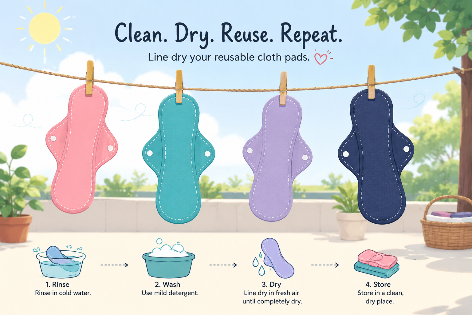 Is washing your reusable pads worrying you?